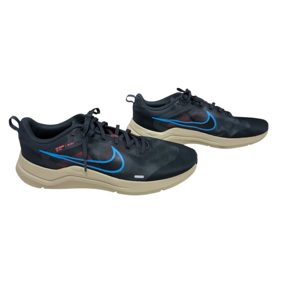 Nike Running Downshifter 12 Dark Smoke Grey/Blue sneakers Men's Size 13 - Picture 1 of 9